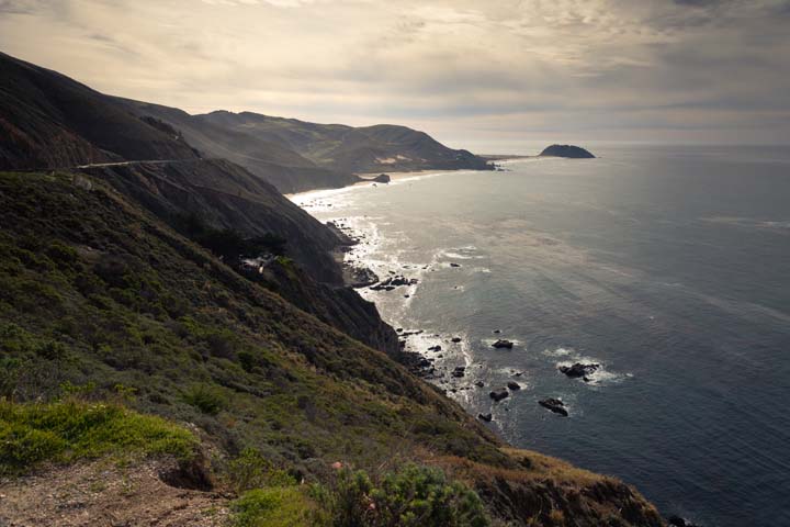 hiking in Big Sur and hiking in northern california coast as far as the eye can see