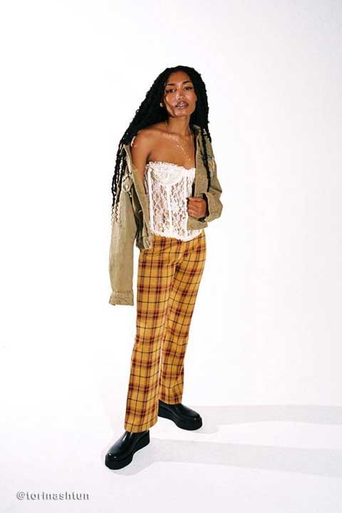 these punk plaid pants will light up your attaitude when the weather